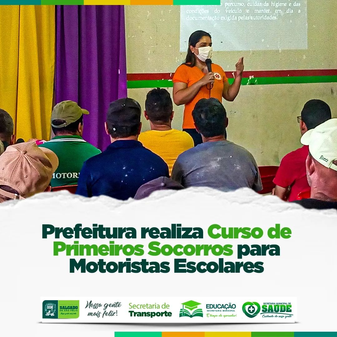 Prefeitura Realiza Curso De Primeiros Socorros Para Motoristas